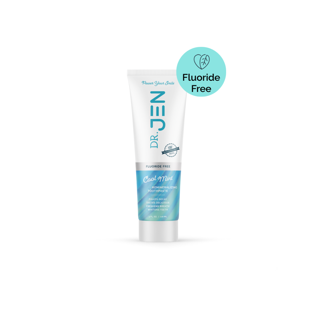 Dr. Jen's Cool Mint Fluoride-Free Toothpaste with 10% Premium Nano-Hydroxyapatite - 12/24 Pack
