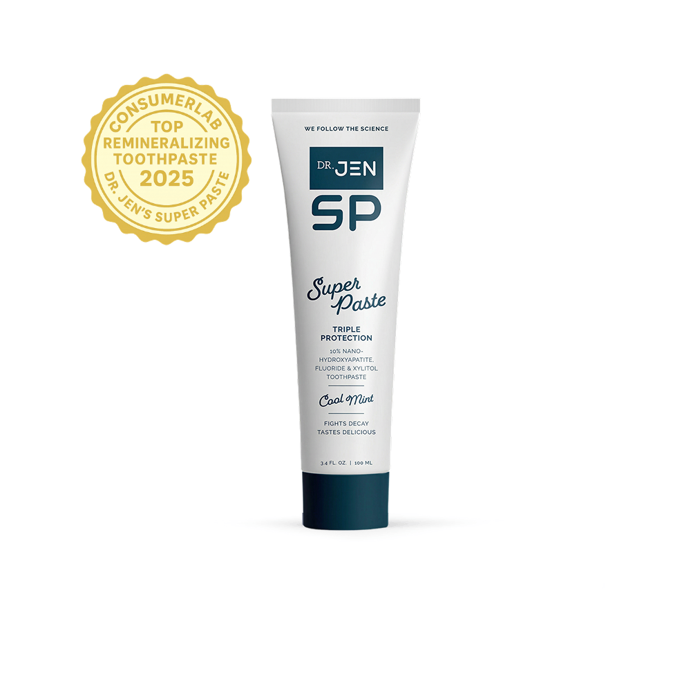 Dr. Jen's Super Paste with Fluoride + 10% Premium Nano-Hydroxyapatite - 12/24 Pack
