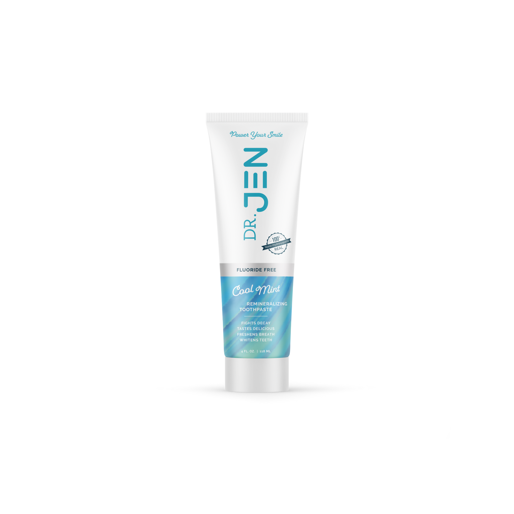 Dr. Jen's Cool Mint Fluoride-Free Toothpaste with 10% Premium Nano-Hydroxyapatite - 12/24 Pack