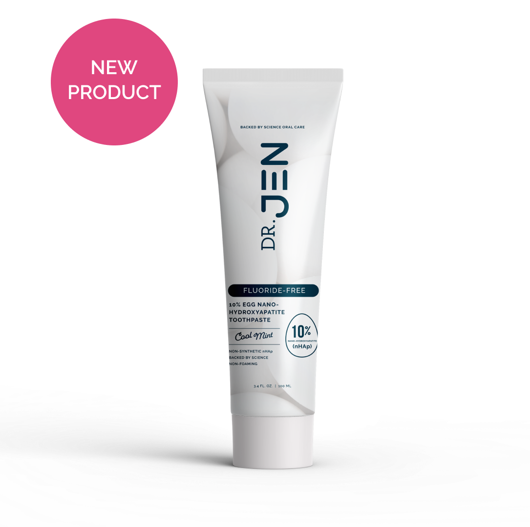 NEW Dr. Jen's Eggshell 10% Premium Nano Hydroxyapatite Toothpaste - 12/24 pack
