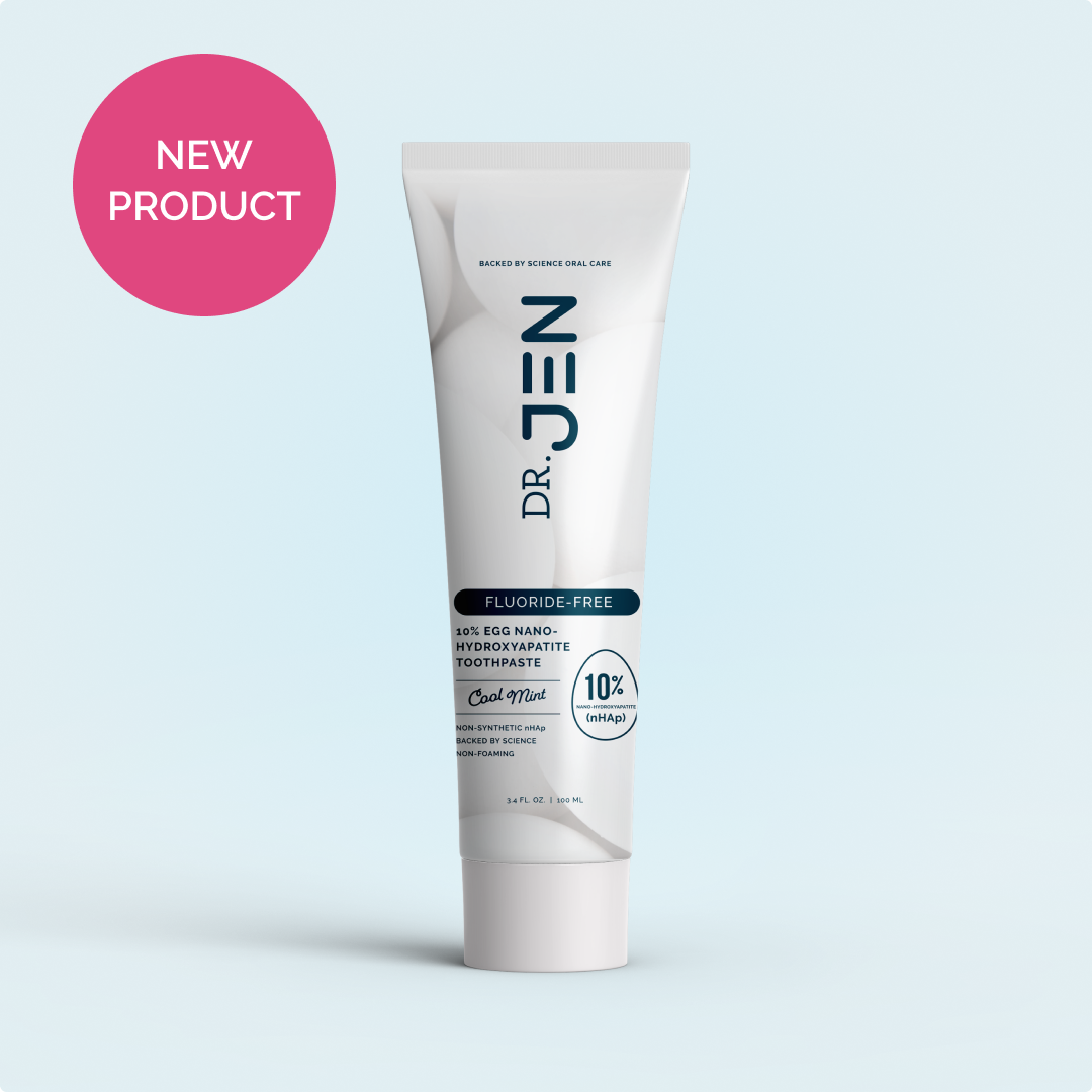 NEW Dr. Jen's Eggshell 10% Premium Nano Hydroxyapatite Toothpaste - 12/24 pack