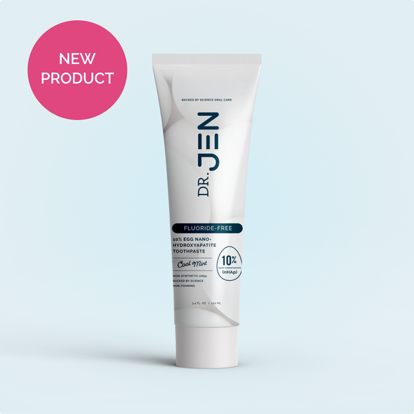 NEW Dr. Jen's Eggshell 10% Premium Nano Hydroxyapatite Toothpaste - 12/24 pack