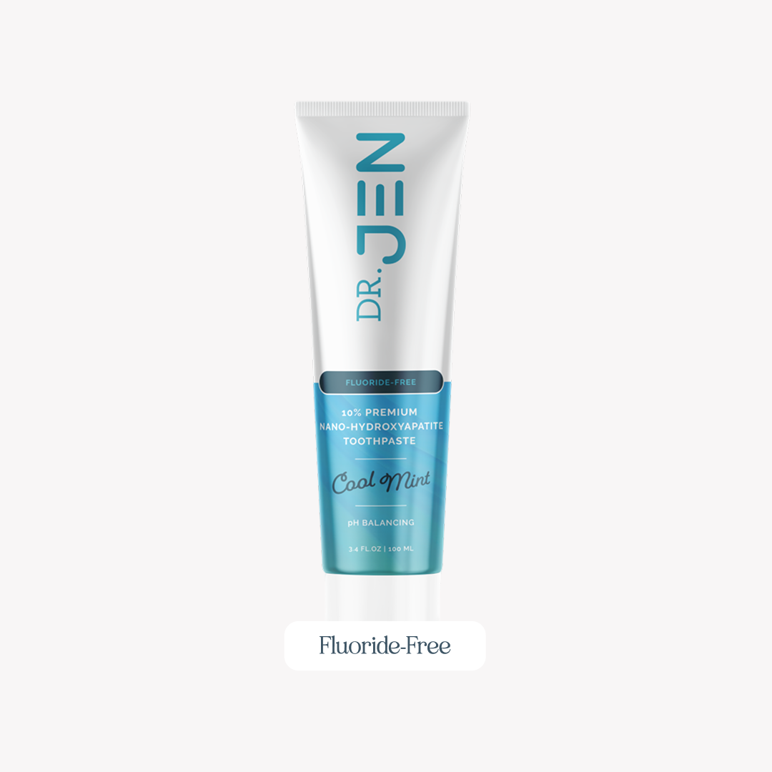 Dr. Jen's Cool Mint Fluoride-Free Toothpaste with 10% Premium Nano-Hydroxyapatite - 12/24 Pack