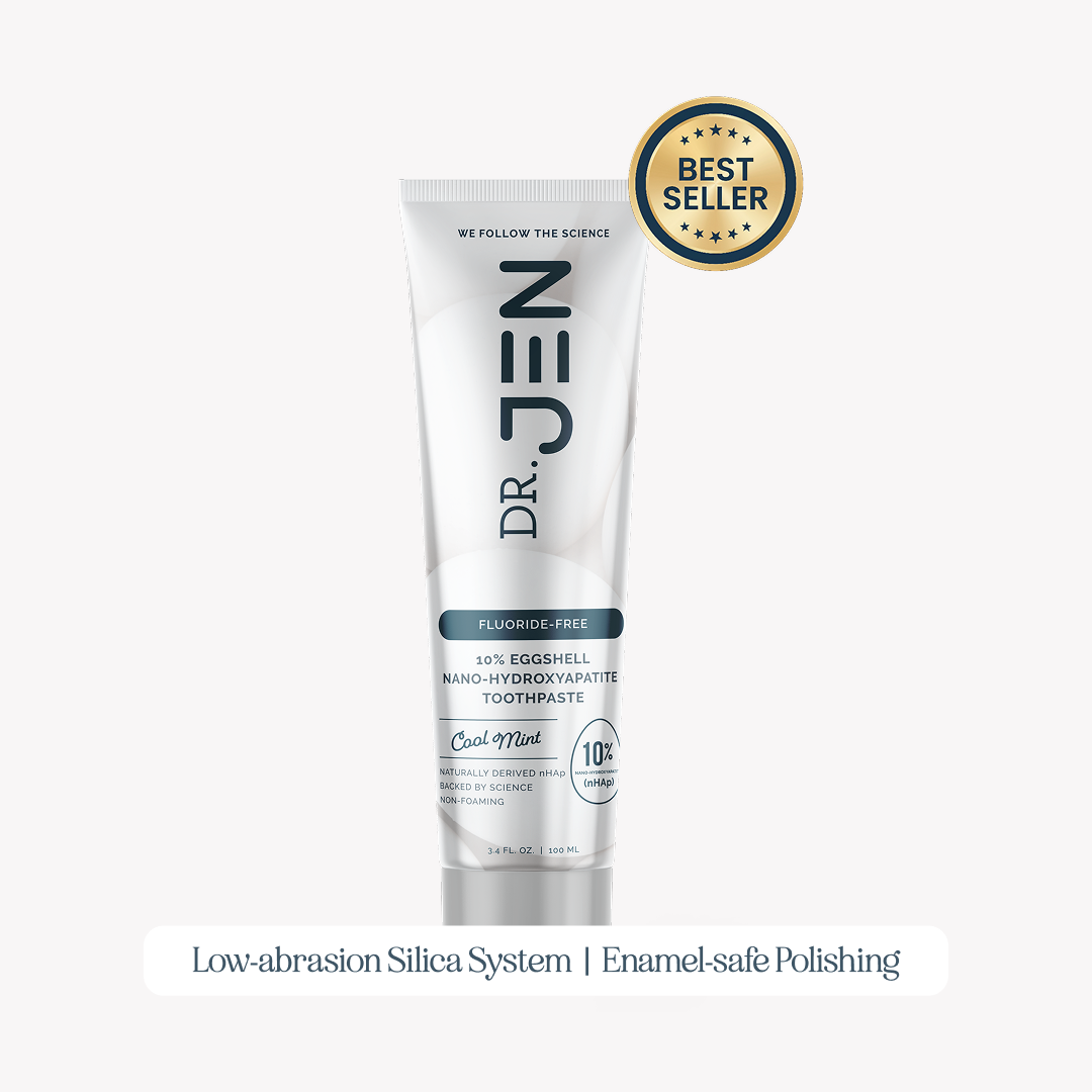NEW Dr. Jen's Eggshell 10% Premium Nano Hydroxyapatite Toothpaste - 12/24 pack