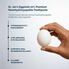 NEW Dr. Jen's Eggshell 10% Premium Nano Hydroxyapatite Toothpaste - 12/24 pack