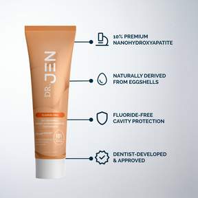 NEW Dr. Jen's Eggshell 10% Premium Nano Hydroxyapatite Toothpaste - 12/24 pack