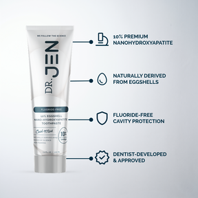 NEW Dr. Jen's Eggshell 10% Premium Nano Hydroxyapatite Toothpaste - 12/24 pack