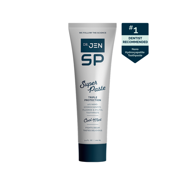 Dr. Jen's Super Paste with Fluoride + 10% Premium Nano-Hydroxyapatite - 12/24 Pack