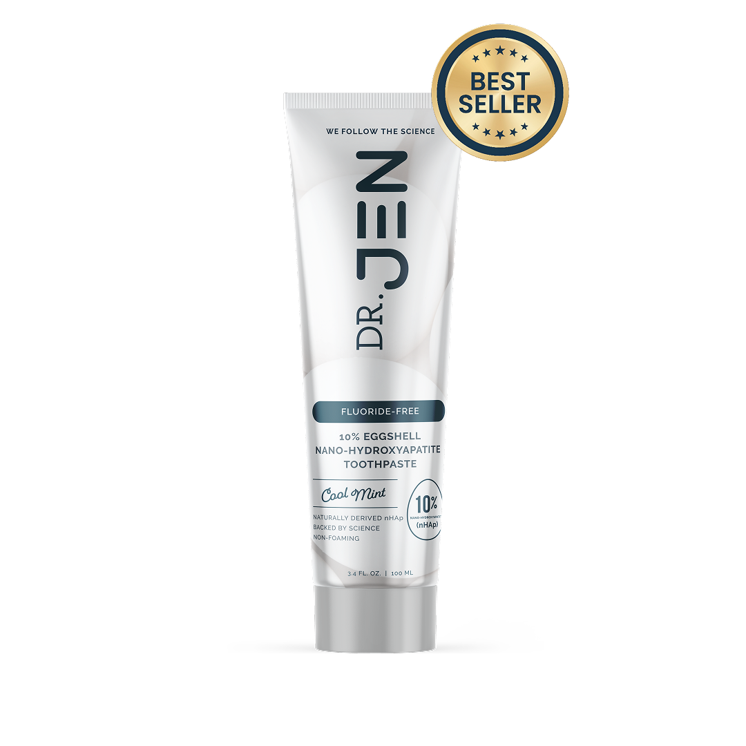 NEW Dr. Jen's Eggshell 10% Premium Nano Hydroxyapatite Toothpaste - 12/24 pack