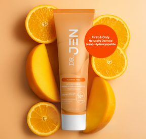 NEW Dr. Jen's Eggshell Orange Mango 10% Premium Nano Hydroxyapatite Toothpaste - 12/24 pack