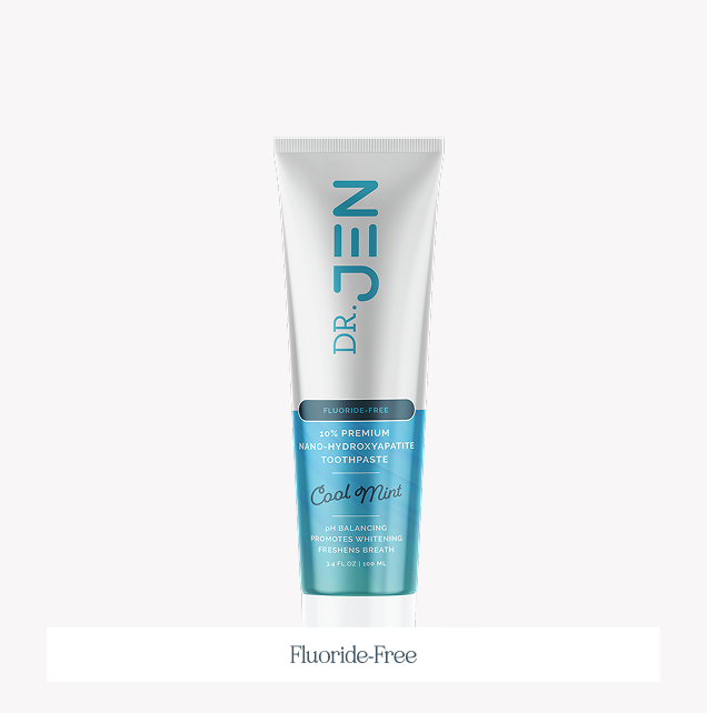 Dr. Jen's Cool Mint Fluoride-Free Toothpaste with 10% Premium Nano-Hydroxyapatite - 12/24 Pack
