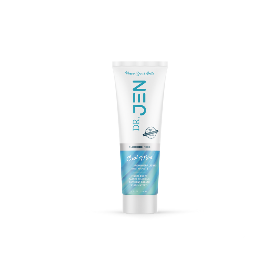 Dr. Jen's Cool Mint Fluoride-Free Toothpaste with 10% Premium Nano-Hyd