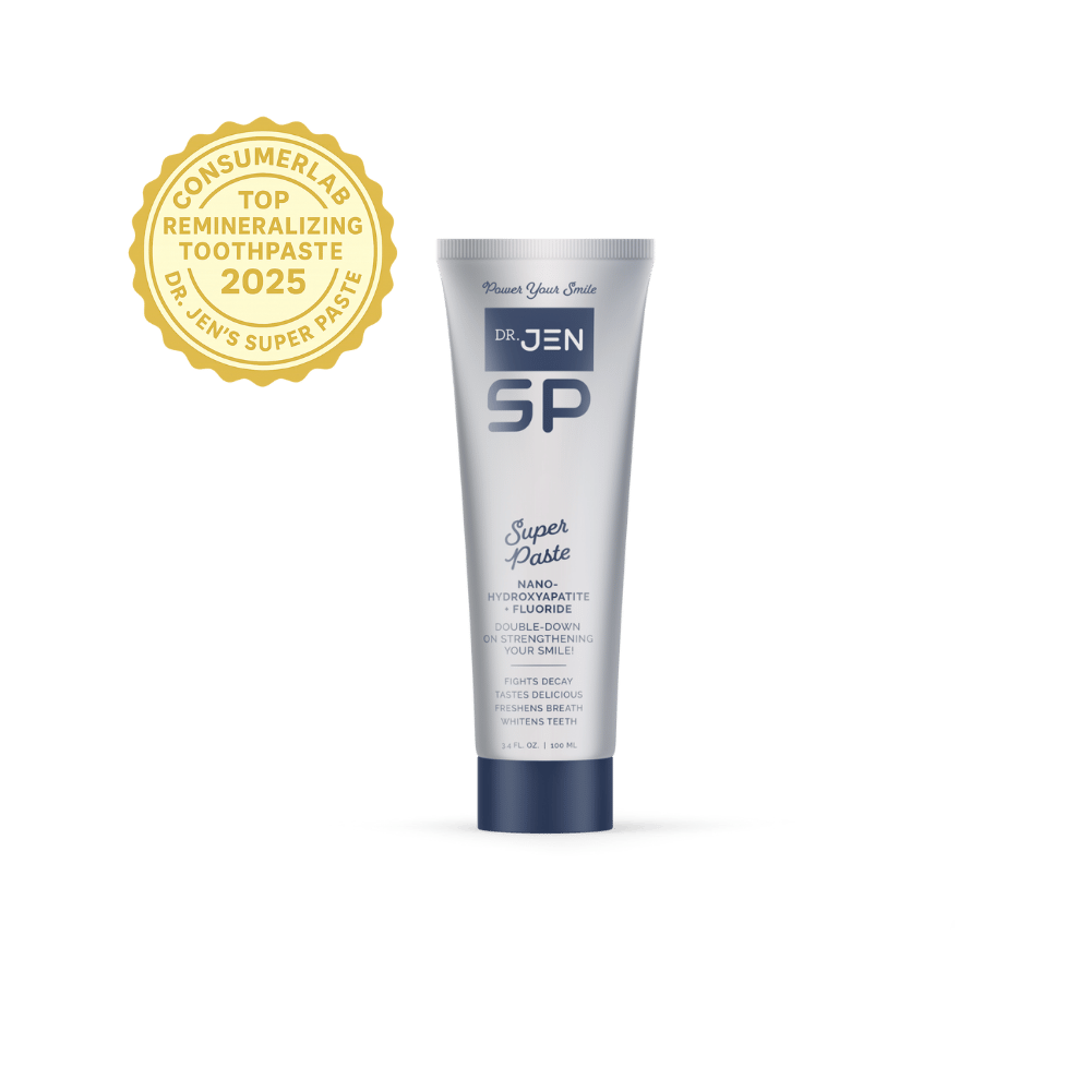 Dr. Jen's Super Paste with Fluoride + 10% Premium Nano-Hydroxyapatite - 12/24 Pack